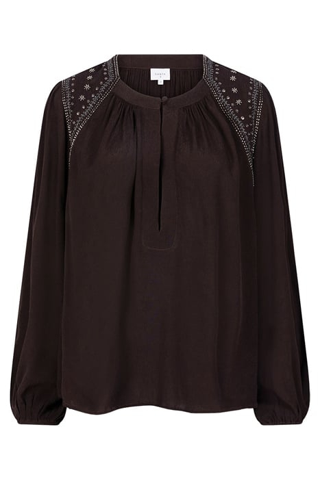 ZVI EMBELLISHED BLOUSE DARK GRAPE 3