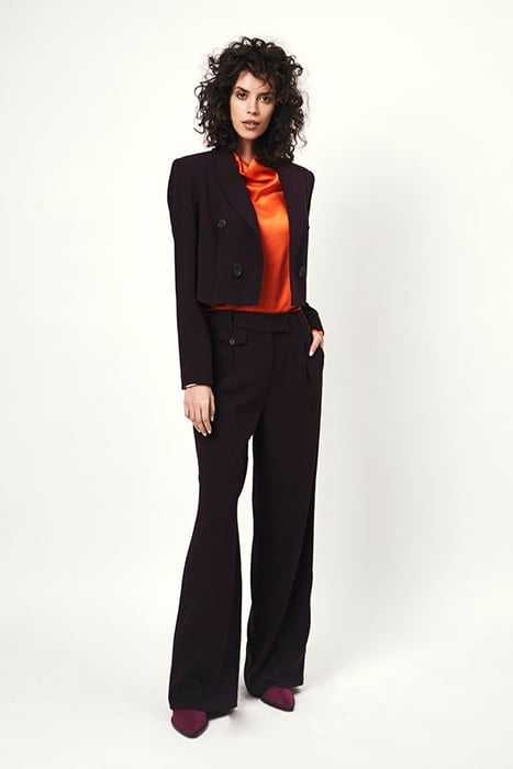 IPSUM SILK DRAPEY TOP SIGNAL ORANGE 5