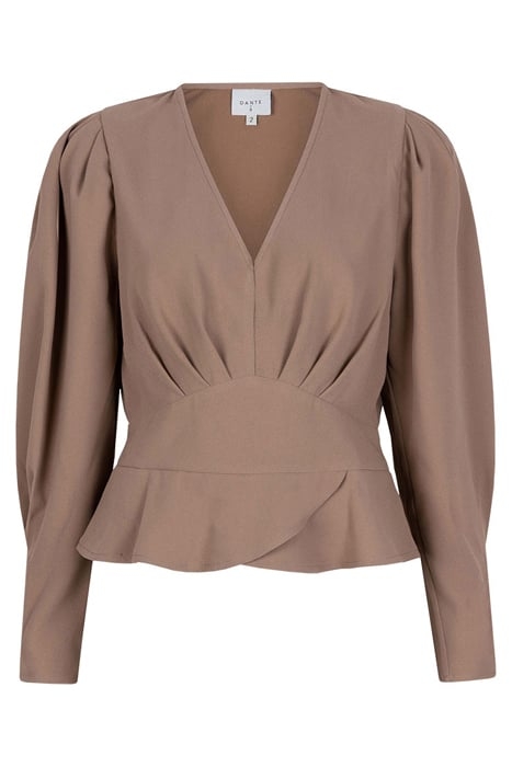 SAWYER PEPLUM TOP PURE TAUPE 3