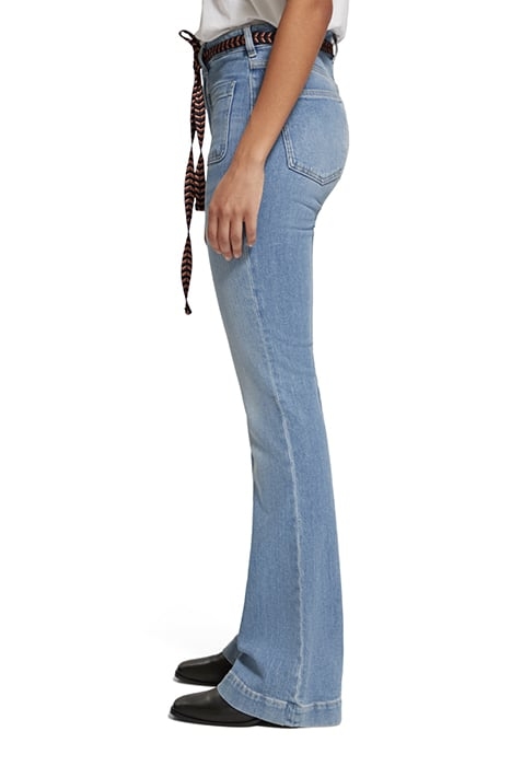 THE CHARM FLARED JEANS WITH PATCH POCKETS — STILL WATERS 6