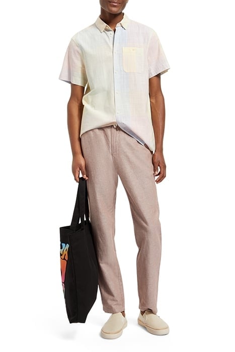 STRUCTURED CHECKED SHORT SLEEV MULTI COLOUR CHECK 3