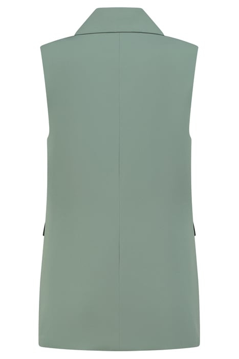 LOISE WAISTCOAT SAGE GREEN 2