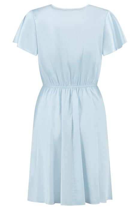 SERA SHORT SLEEVE DRESS PEBBLE BLUE 2