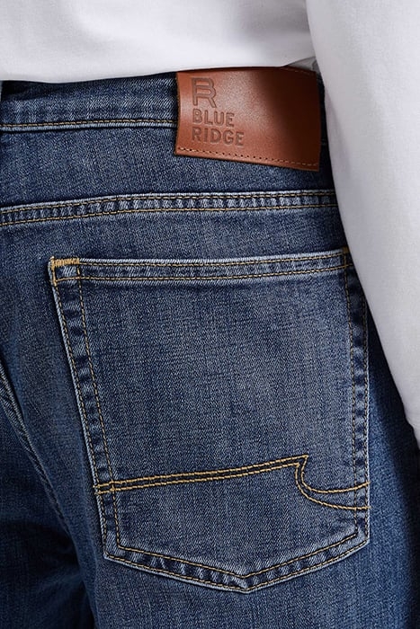 5-POCKET MID WAIST BLUE 7