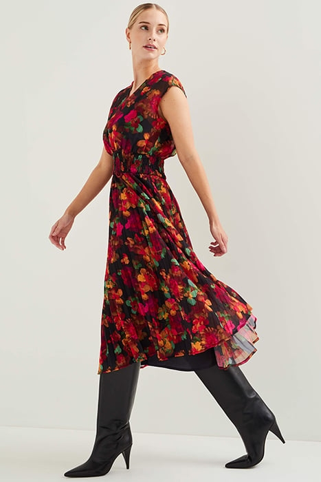 DRESS MID LENGTH MULTI-COLOURED 4