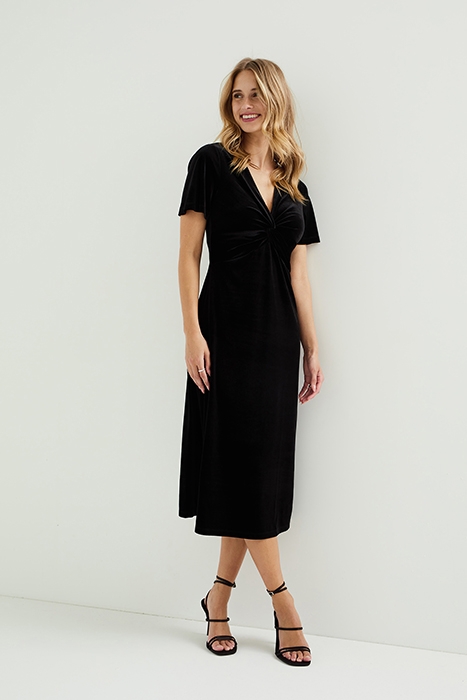 DRESS MID LENGTH BLACK 1