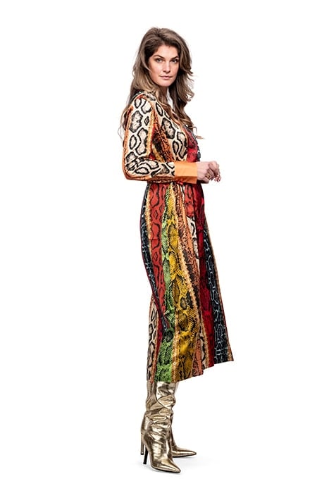 DRESS TURIN LONG SNAKE COLORFUL MULTICOLOR 5