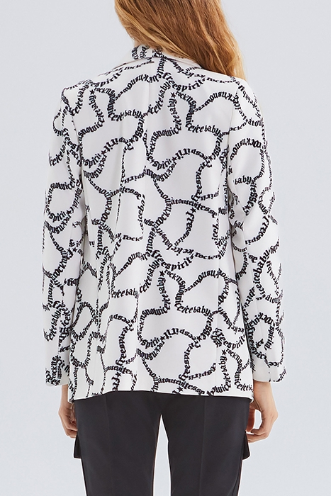 OFF-WHITE SUIT JACKET WITH LETTER PRINT OFF-WHITE 2