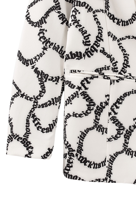 OFF-WHITE SUIT JACKET WITH LETTER PRINT OFF-WHITE 5