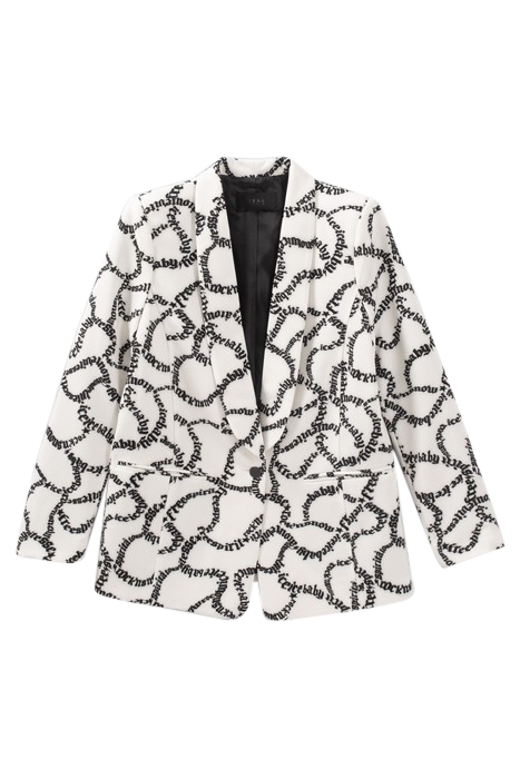 OFF-WHITE SUIT JACKET WITH LETTER PRINT OFF-WHITE 4