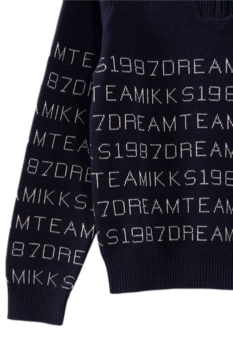 BOY'S JACQUARD KNIT SAILOR SWEATER NAVY 4