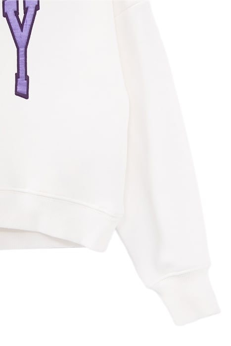 GIRLS’ OFF-WHITE HOODIE WITH EMBROIDERED XL LETTERS OFF-WHIT 5