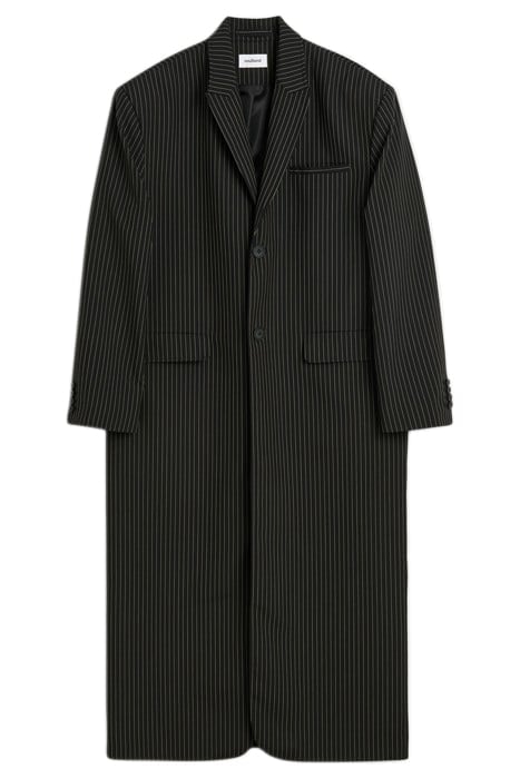 TROY COAT BLACK PINSTRIPE 1