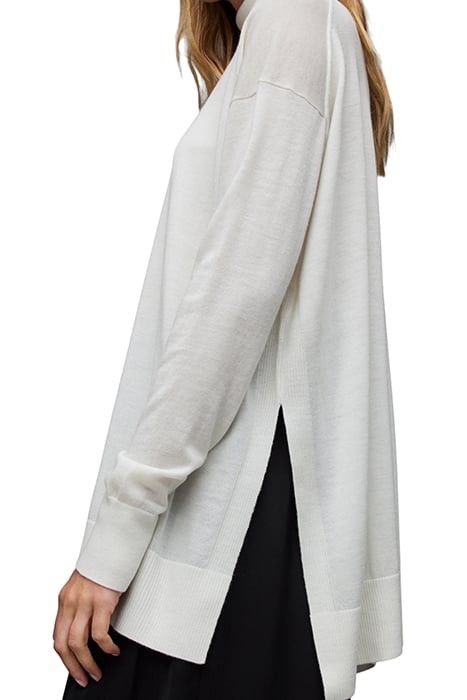 GALA MERINO JUMPER CHALK WHITE 5