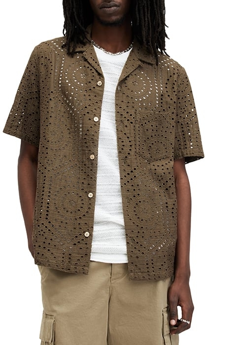 PUEBLO SS SHIRT ASH KHAKI GREEN 1