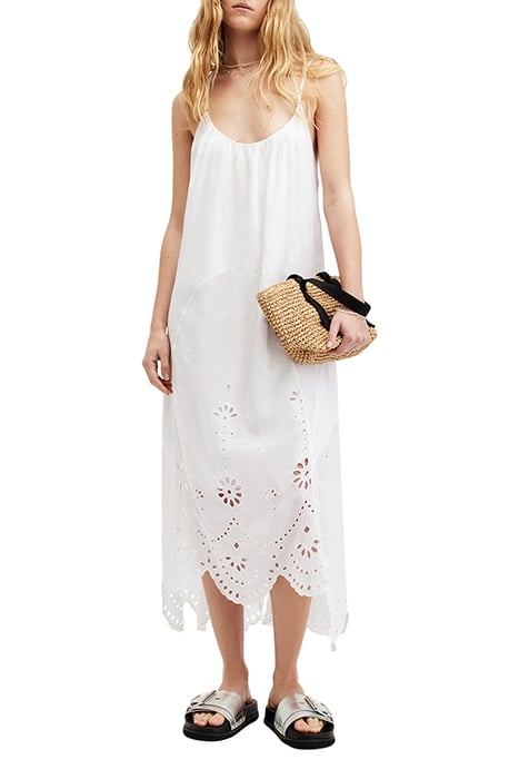 AREENA EMB DRESS OPTIC WHITE 4