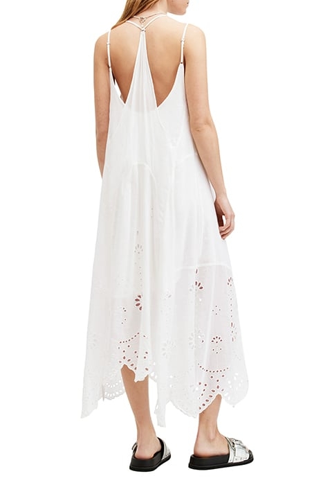 AREENA EMB DRESS OPTIC WHITE 2