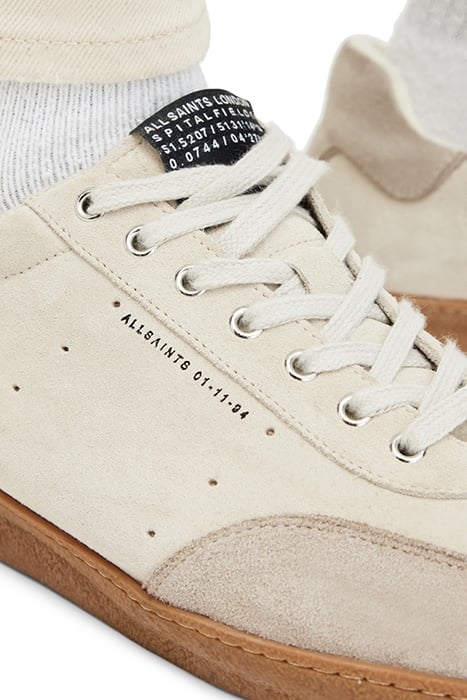 LEO SUEDE LOW TOP PARCHMENT WHITE 7