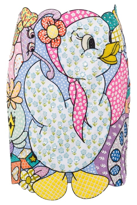 COUTURE MENAGERIE PATCHWORK SKIRT MULTICOLOR 3