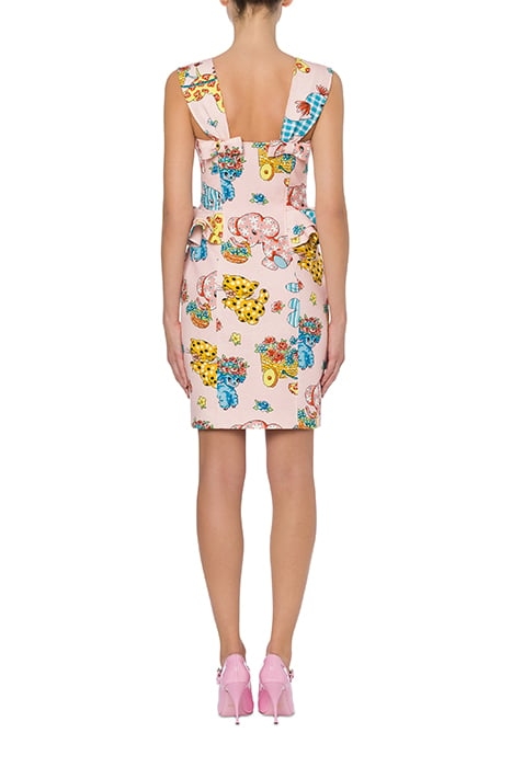 CALICO ANIMALS PIQUE DRESS PINK 2