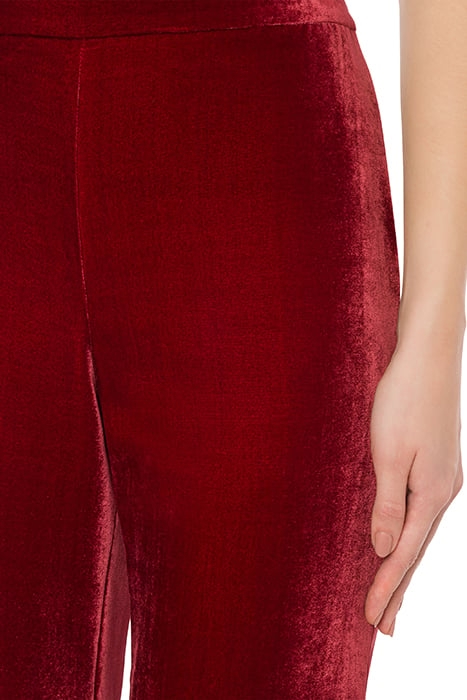 PANTS IN PANNÉ VELVET RED 4