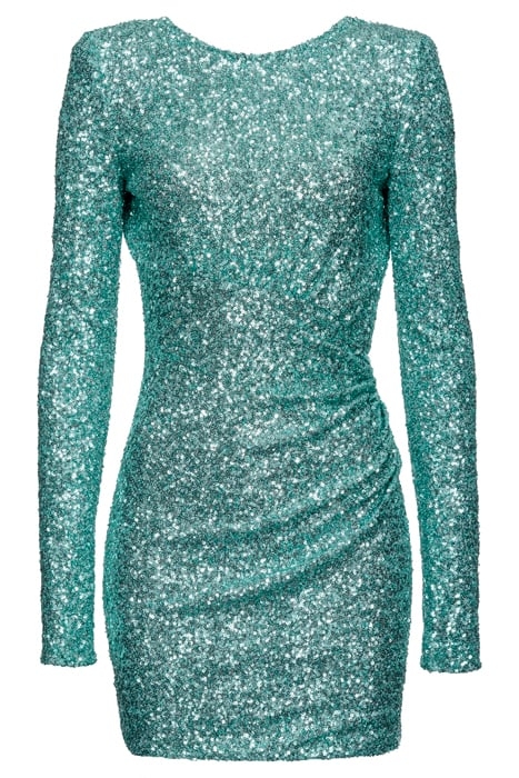 PALMAROLA ABITO FULL PAILLETTES ULTRAMARINE GREEN 4