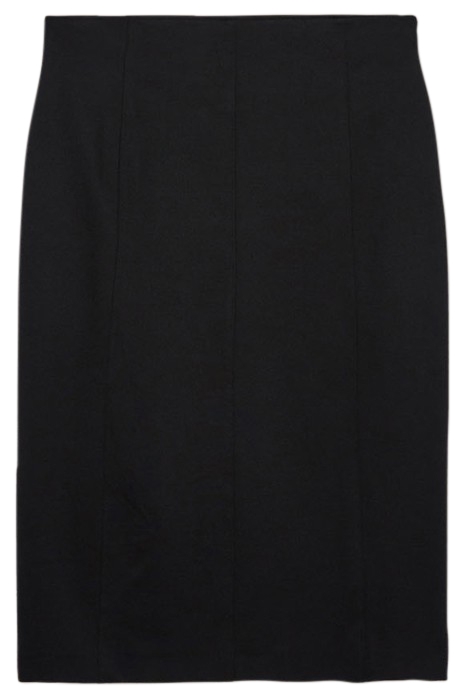 MILANO STITCH MIDI SKIRT BLACK 4