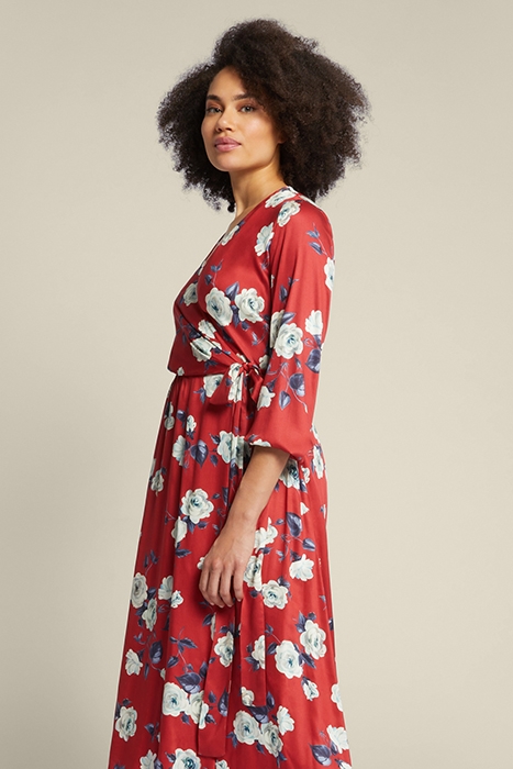 PRINTED DRESS ECOVERO™ WHITE 4