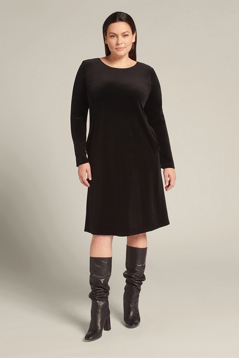 VELVET DRESS BLACK 3