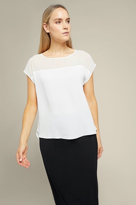 DUAL-FABRIC TOP WHITE 1