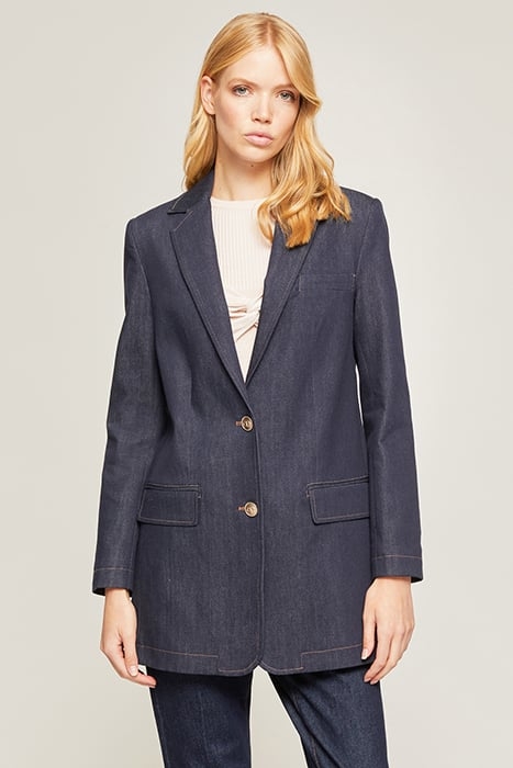 OVERSIZED DENIM BLAZER BLUE 1