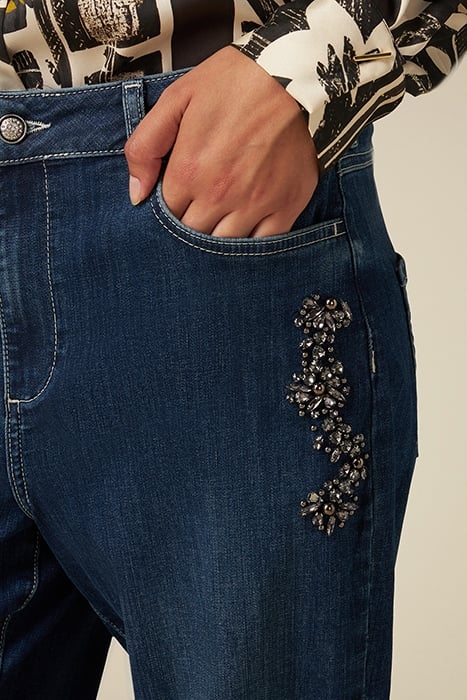 ECO-FRIENDLY BOYSLIM JEANS WITH JEWEL EMBROIDERY BLUE 4