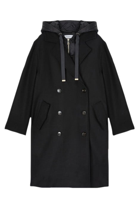 DOUBLE BREASTED COAT WITH DOWN LINING BLACK 3