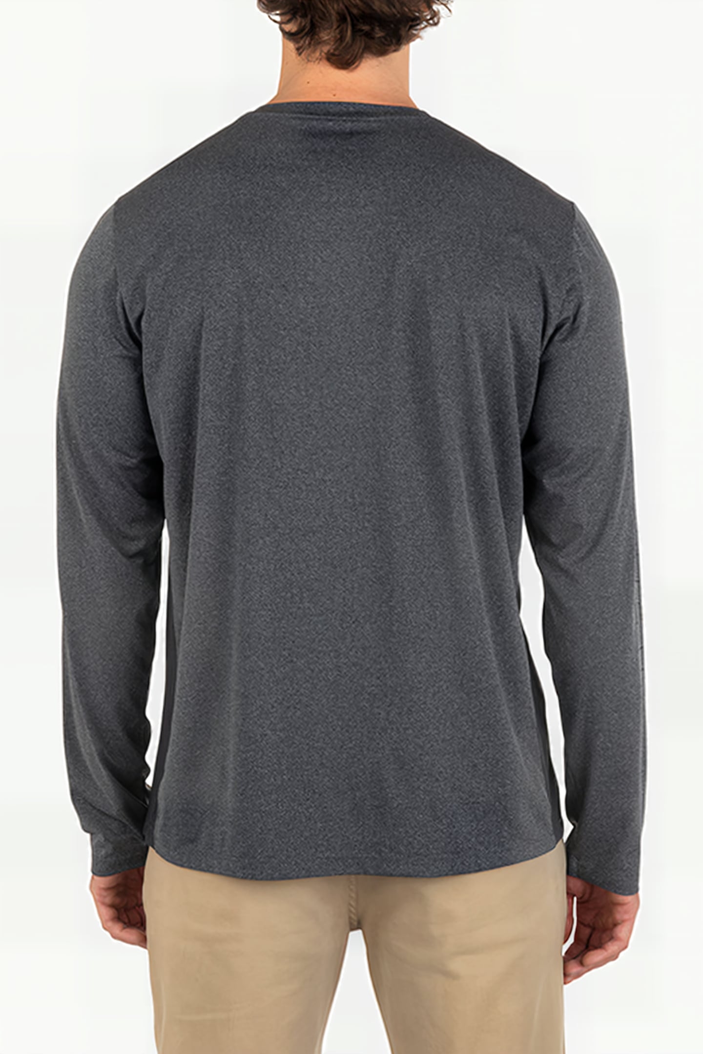 H2O-DRI EASTON FASTLANE LONG SLEEVE BLACK HEATHER 2