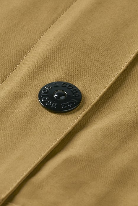 HOODED ZIP-THRU COTTON PARKA CAMEL 3