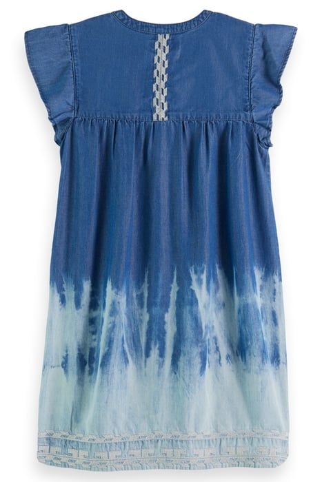 SHORT SLEEVE DRESS - WASHED INDIGO 2