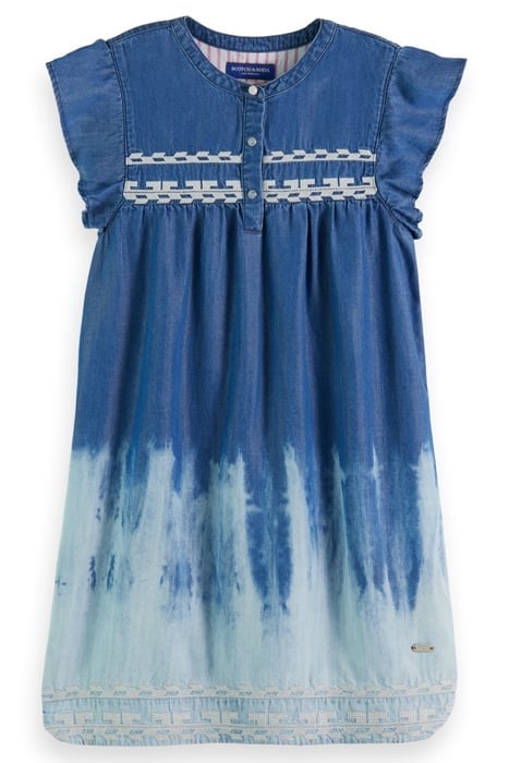 SHORT SLEEVE DRESS - WASHED INDIGO 1