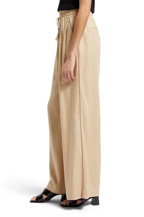 LINEN PULL-ON PANT MOCCA 6