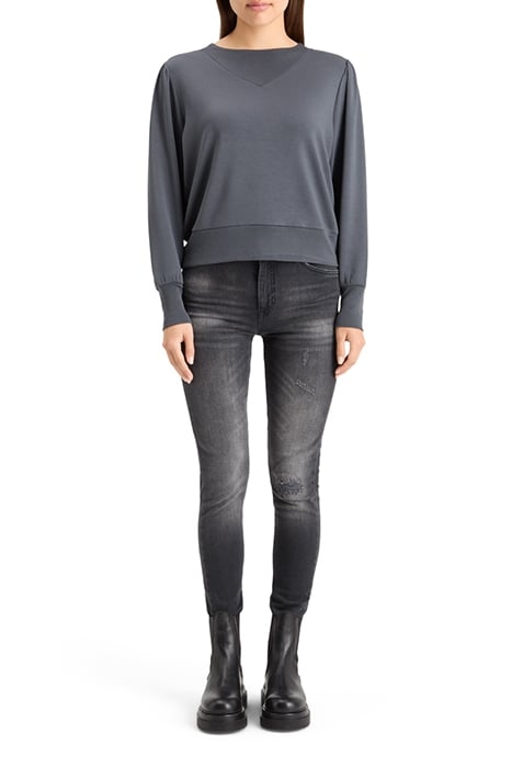 RUCHED YOKE SEAM MODAL SWEATSHIRT ANTRA 3