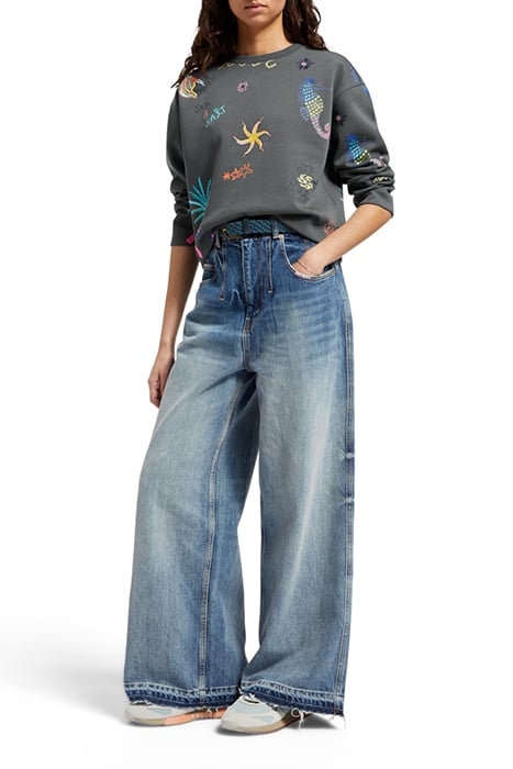 BOXY FIT EMBROIDERED SWEATSHIRT ANTRA 3