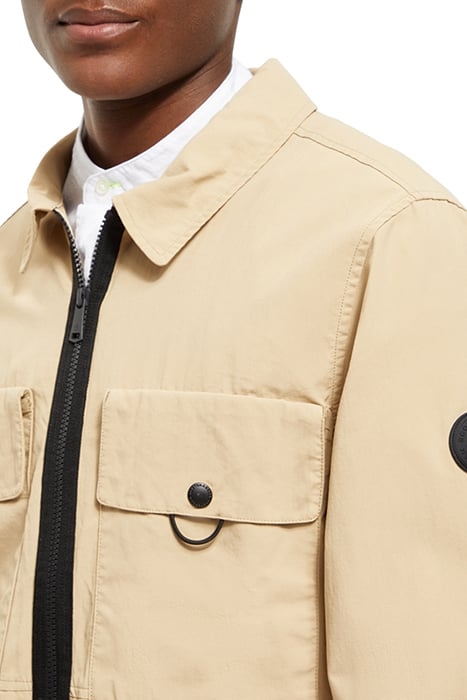 ZIPPED UTILITY JACKET SEASTONE 8