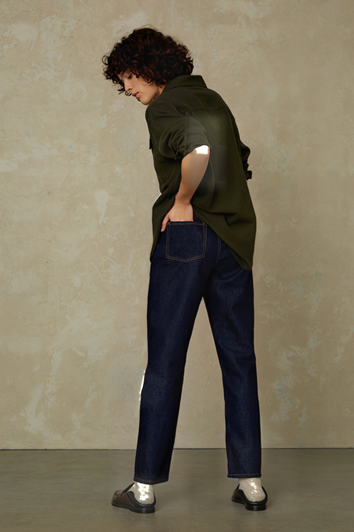 CAROLINE CROPPED CLEAN BLUE RINSE 3