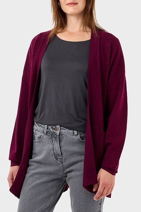 CARDIGAN LONG SLEEVES 21001778 RED BUD 1