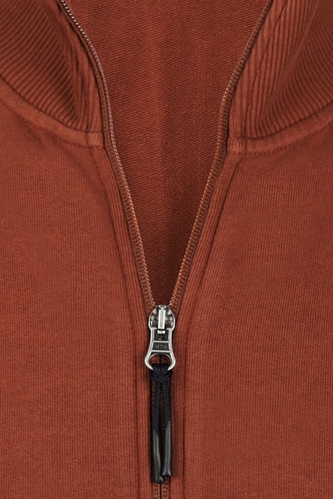 ZIP THRU SWEATSHIRT CHESNUT 3