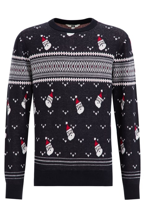 KNITTED PULLOVER NAVY BLUE 3