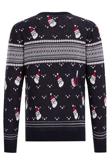 KNITTED PULLOVER NAVY BLUE 4