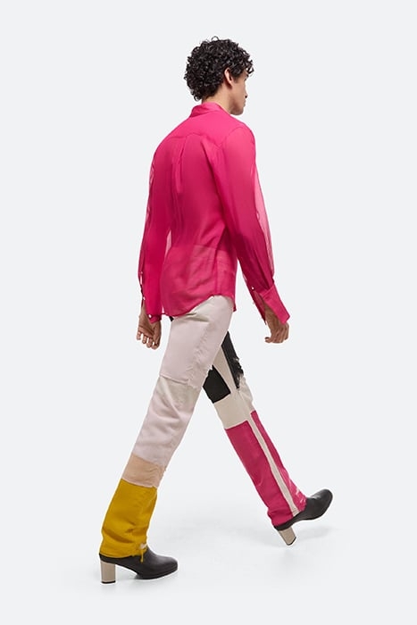 RELAXED SHIRT SILK FUCHSIA 4