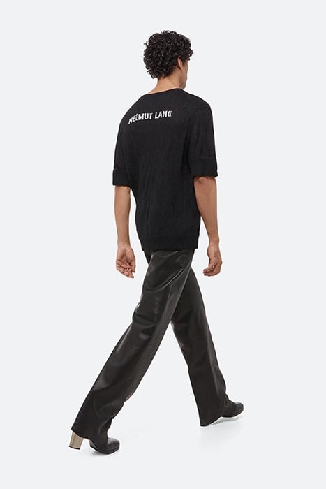 CRUSH KNT SS TEE MERINO WOOL, POLYURETHANE, POLYESTER BLACK 4