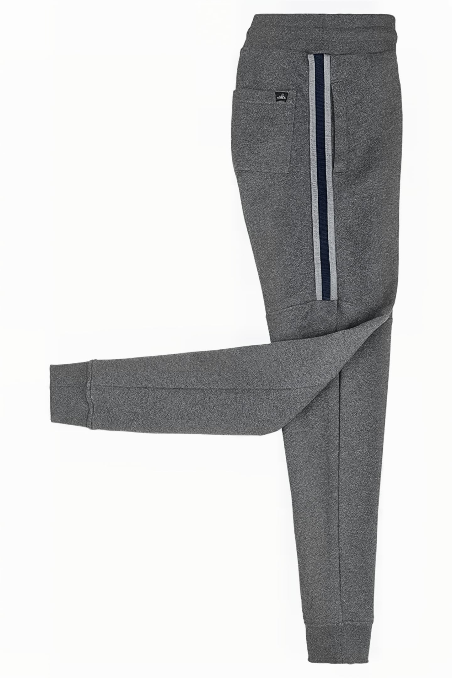 LOGAN-BAND | CUFFED SWEATPANTS MID GREY MELANGE 1