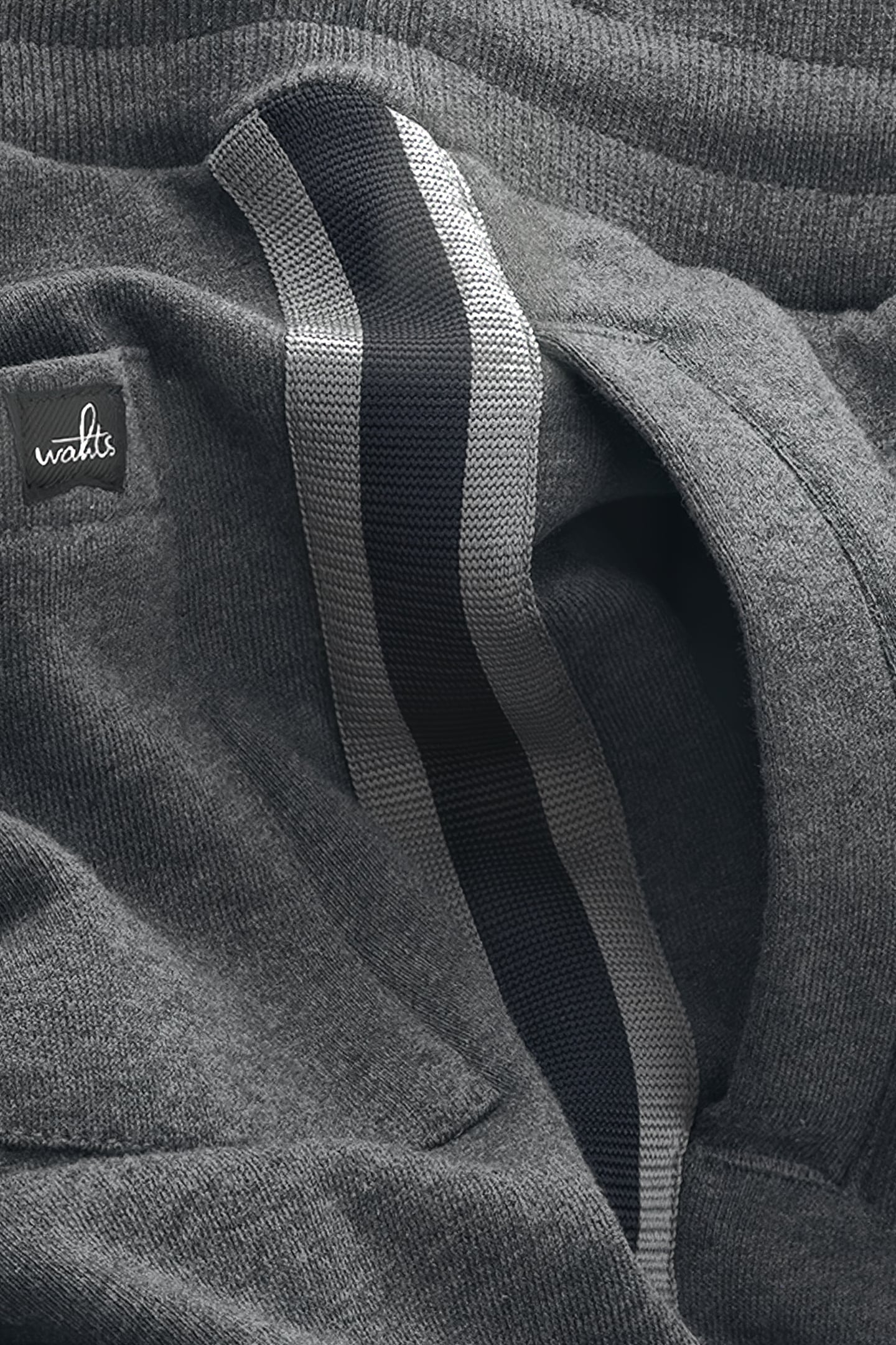 LOGAN-BAND | CUFFED SWEATPANTS MID GREY MELANGE 2